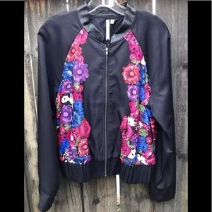 Petticoat Alley Lightweight Bomber Jacket Size LG